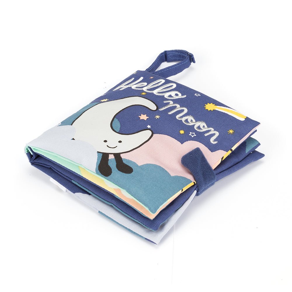 Jellycat Hello Moon Fabric Book - I Want That Present