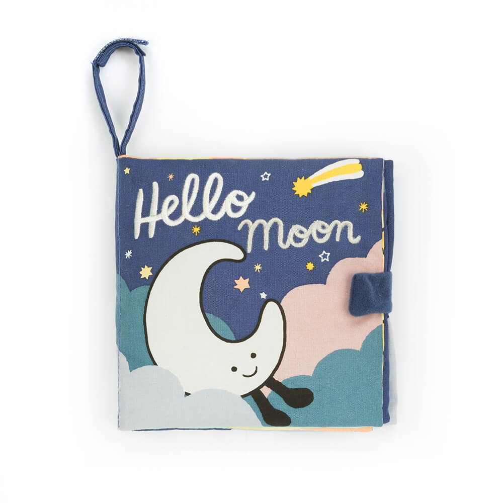 Jellycat Hello Moon Fabric Book - I Want That Present