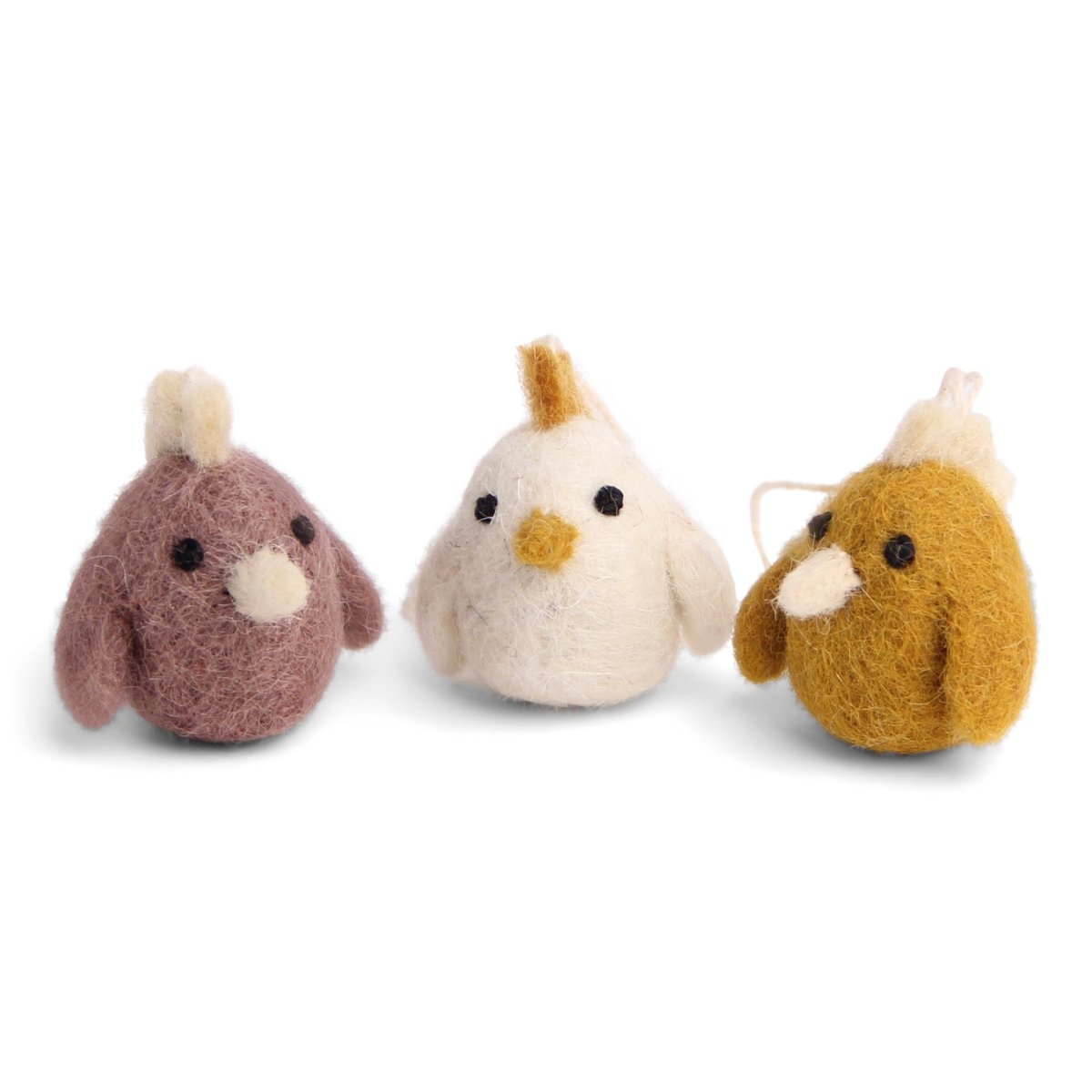 En Gry & Sif Felt Mini Roosters - Set of 3 - NO LABEL - I Want That Present