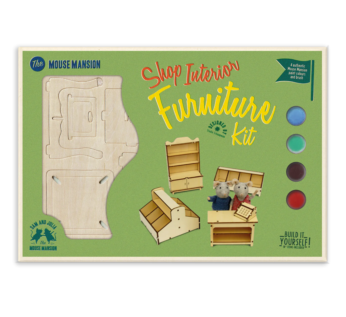 Mouse Mansion Bundle - Book and Shop Furniture