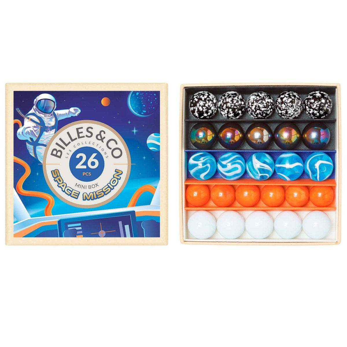 Space Mission Marbles Mini Box by Billes & Co - I Want That Present