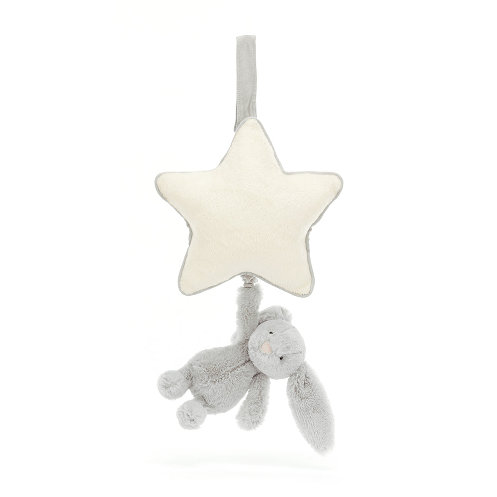 Jellycat Jellycat Silver Bunny Musical Pull