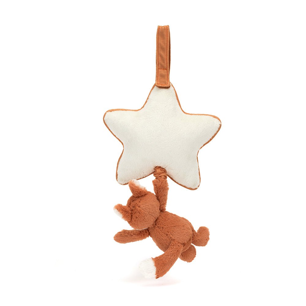 Jellycat Bashful Fox Cub Musical Pull - I Want That Present