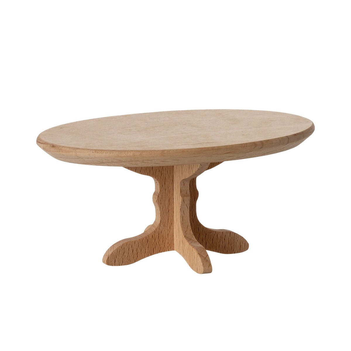 Maileg Oval Coffee Table, Mouse - Natural - I Want That Present