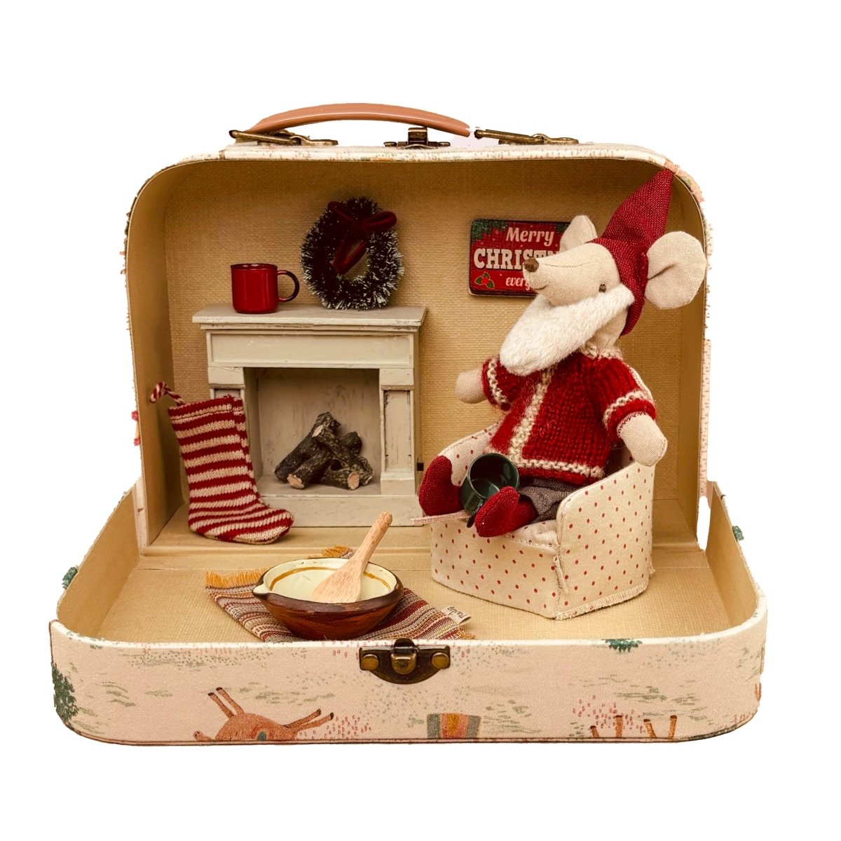 Maileg Santa's Workshop Suitcase Bundle - I Want That Present