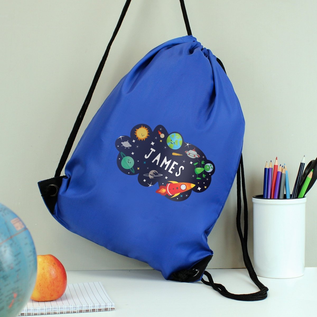Personalised Space Blue Kit Bag - I Want That Present