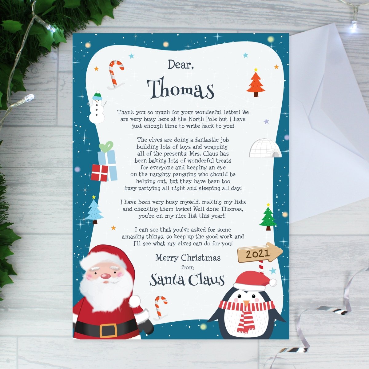 Personalised Santa Letter - I Want That Present