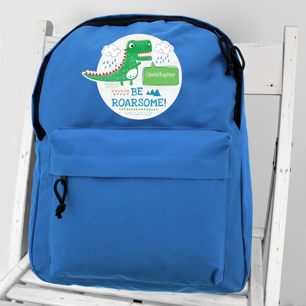 Personalised 'Be Roarsome' Dinosaur Backpack - I Want That Present