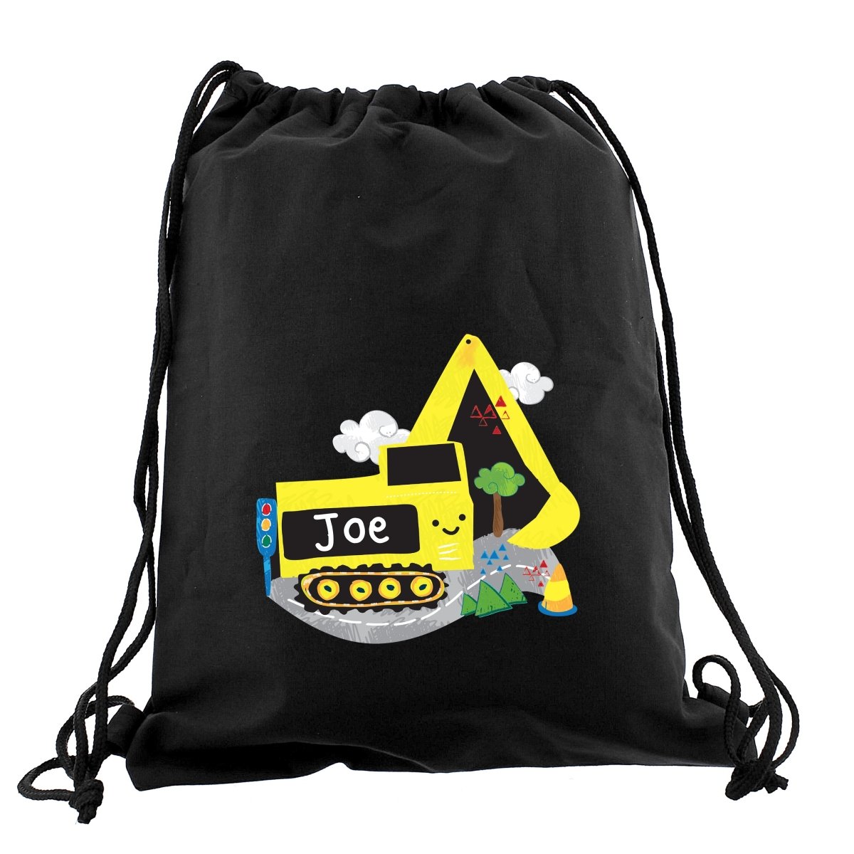 Personalised Digger Black Kit Bag - I Want That Present