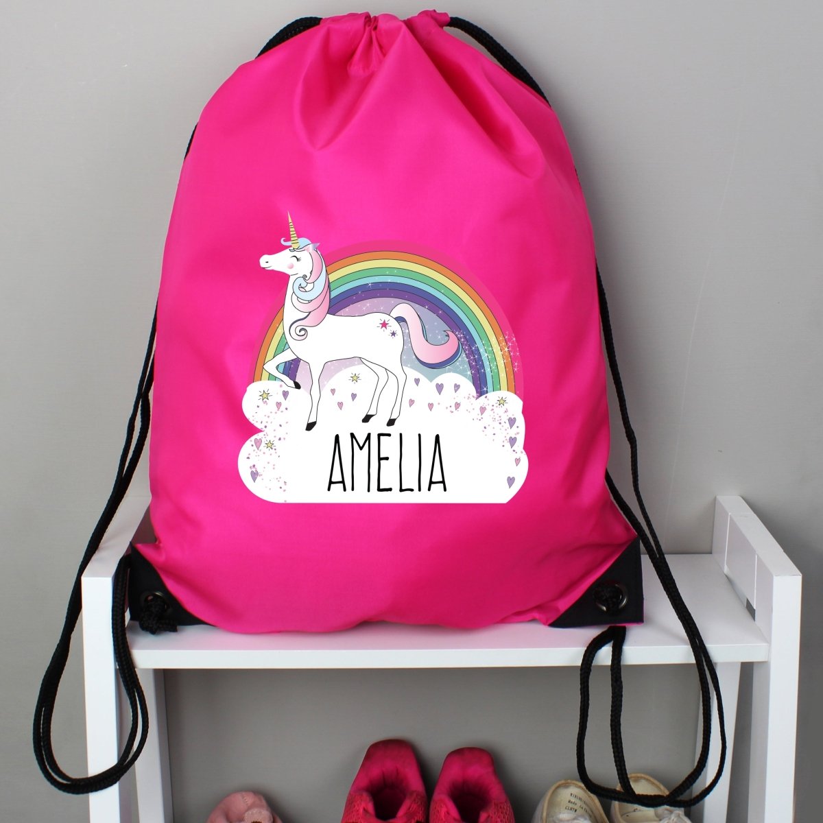 Personalised Unicorn Pink Kit Bag - I Want That Present