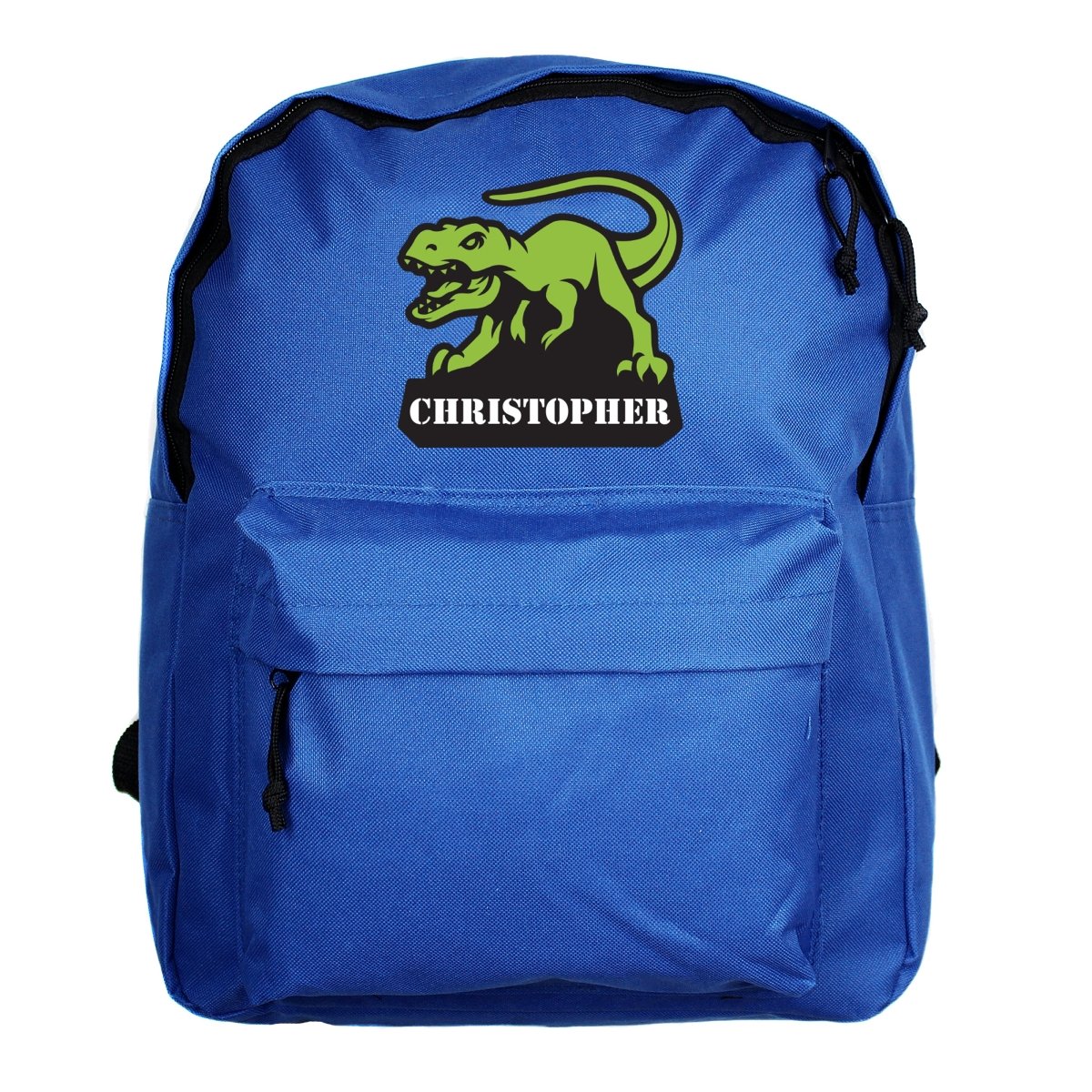 Personalised Dinosaur Blue Backpack - I Want That Present