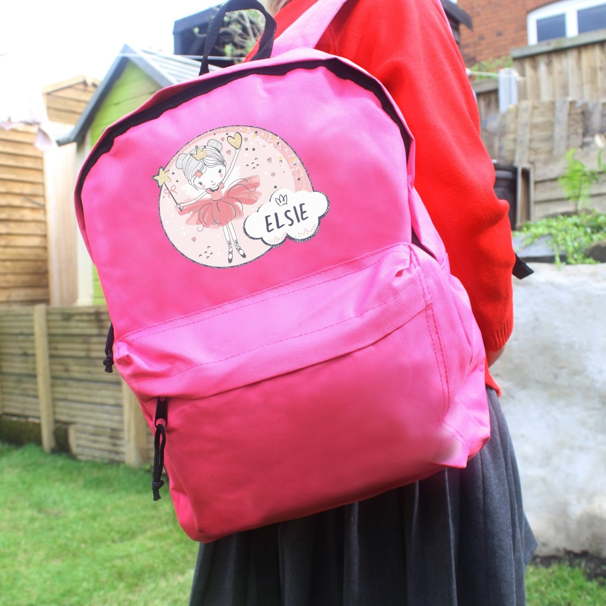 Personalised Princess Ballerina Pink Backpack - I Want That Present