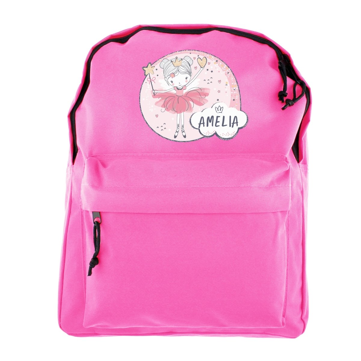 Personalised Princess Ballerina Pink Backpack - I Want That Present