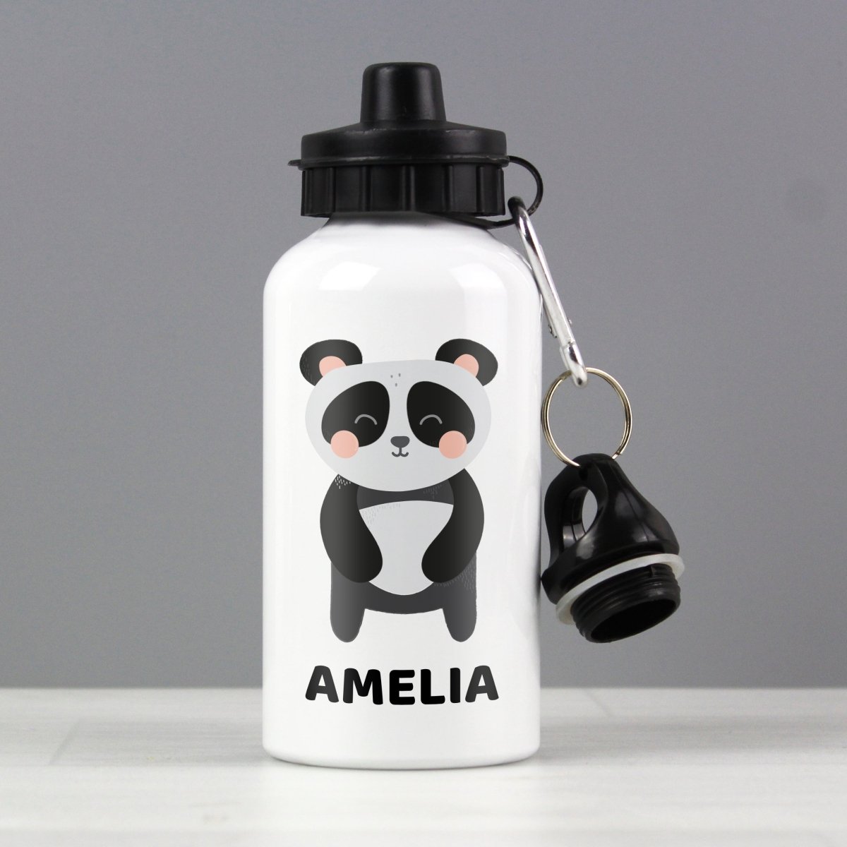 Personalised Panda Drinks Bottle - I Want That Present