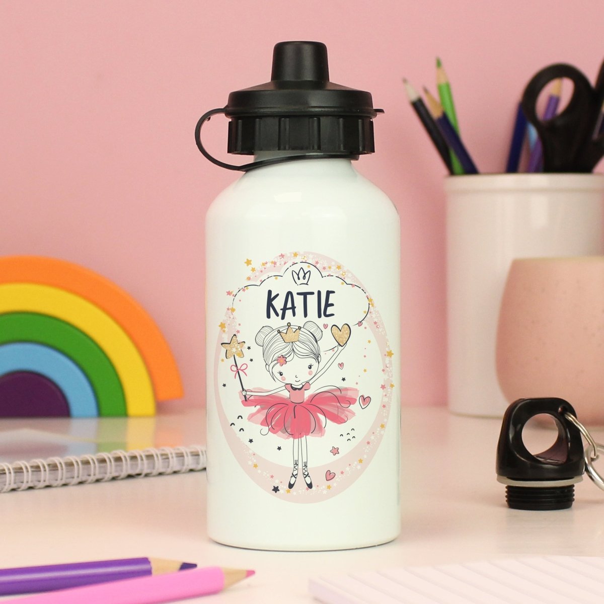 Personalised Princess Ballerina Drinks Bottle - I Want That Present