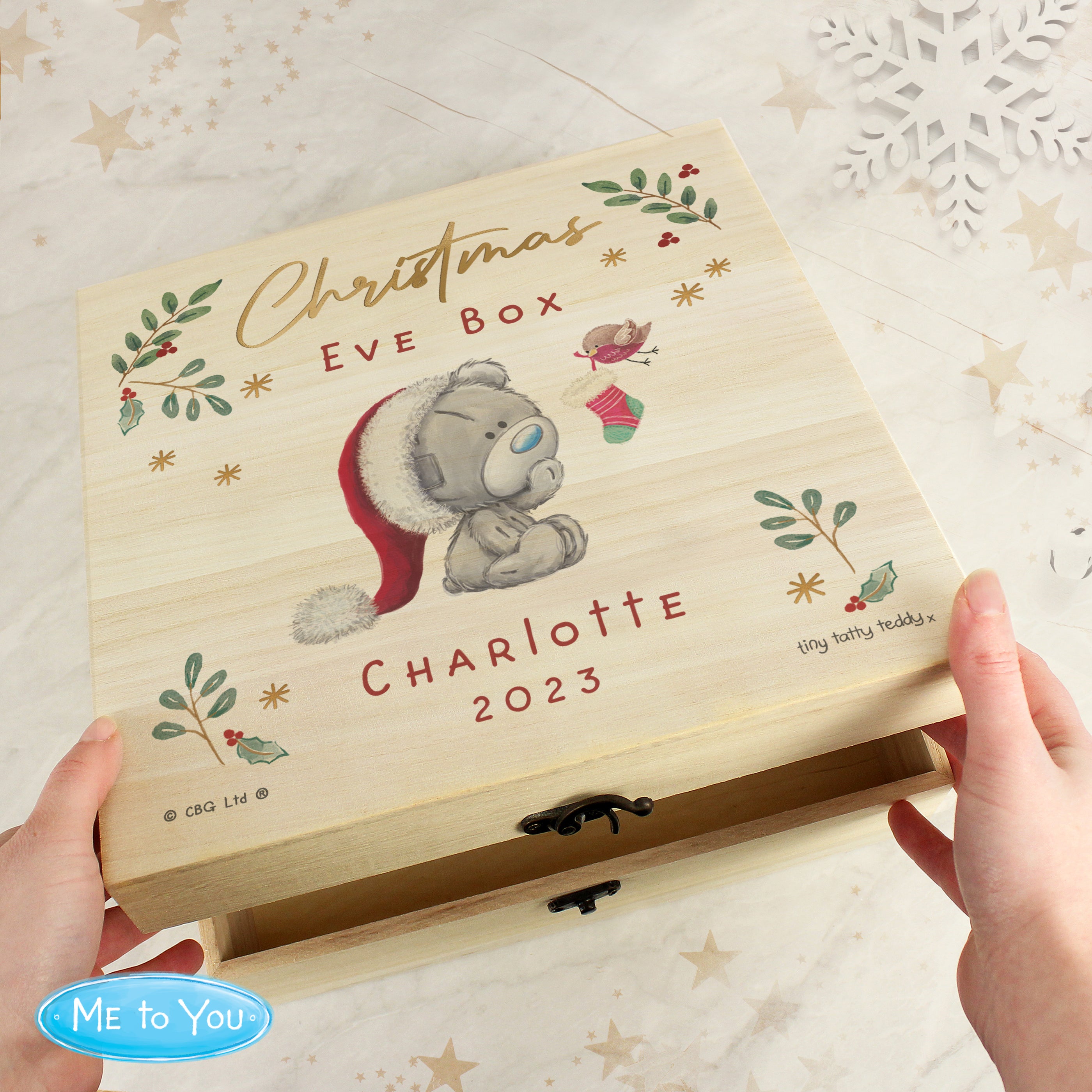 Personalised Christmas Eve box - Tiny Tatty Teddy