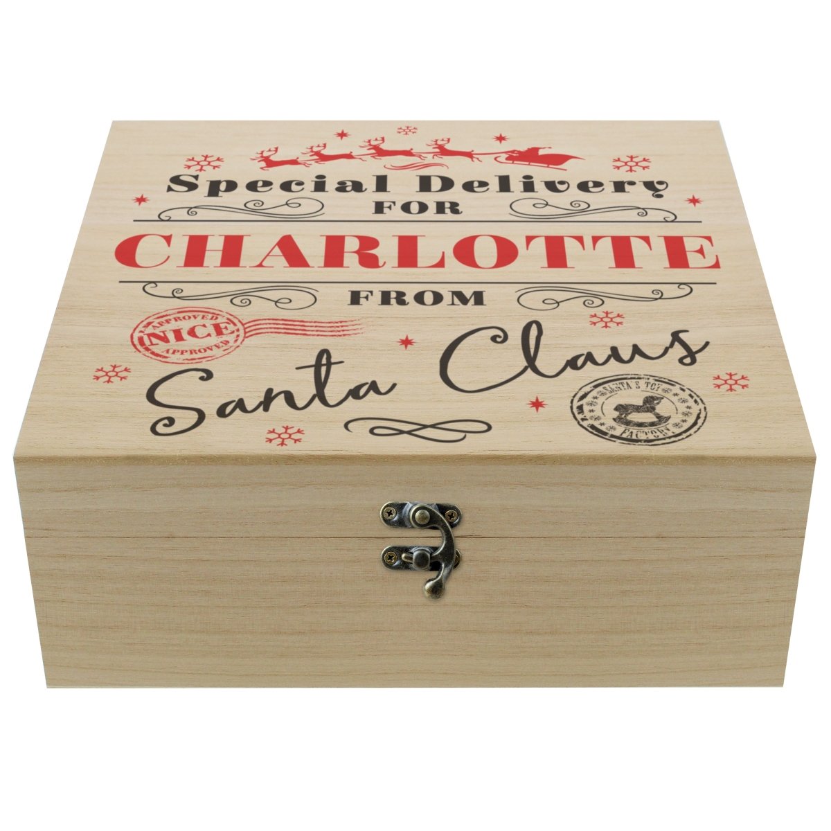 Personalised Special Delivery Christmas Eve Box - I Want That Present