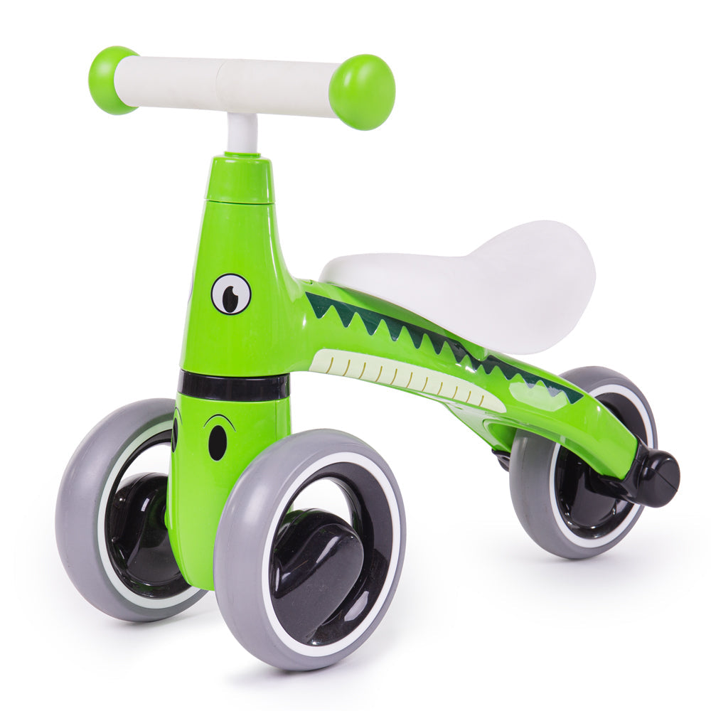 Diditrike - Crocodile. colour green with a white seat and grey wheels