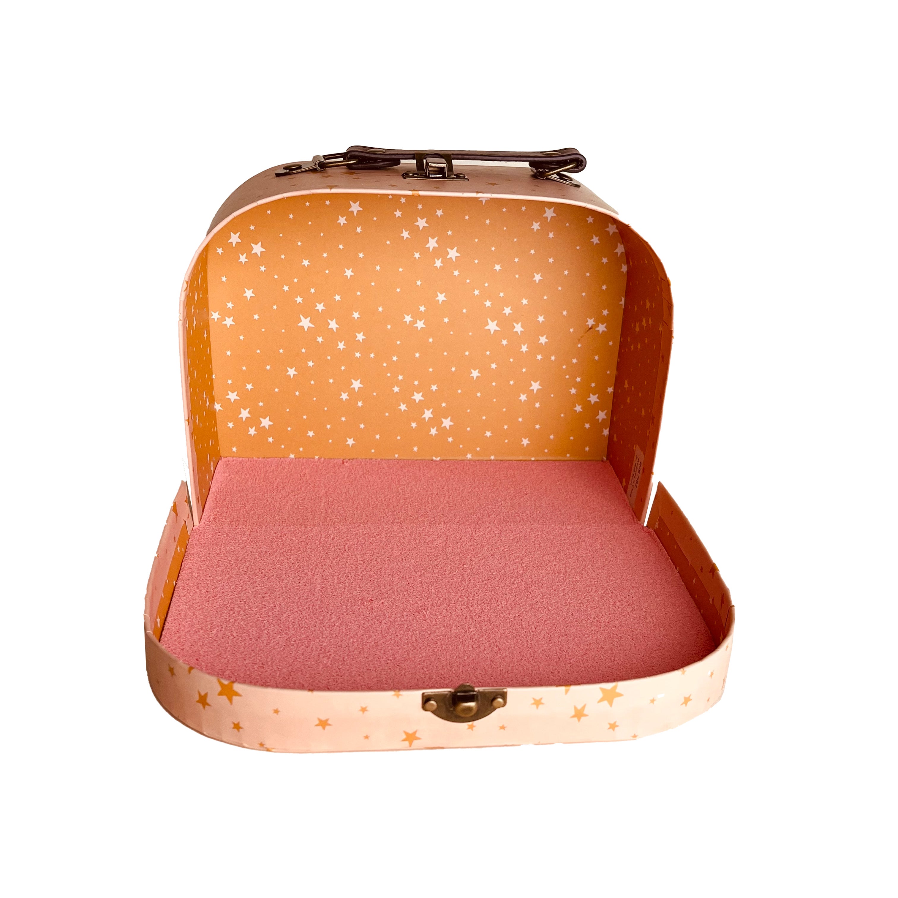 Small Stars Suitcase - Pink flooring