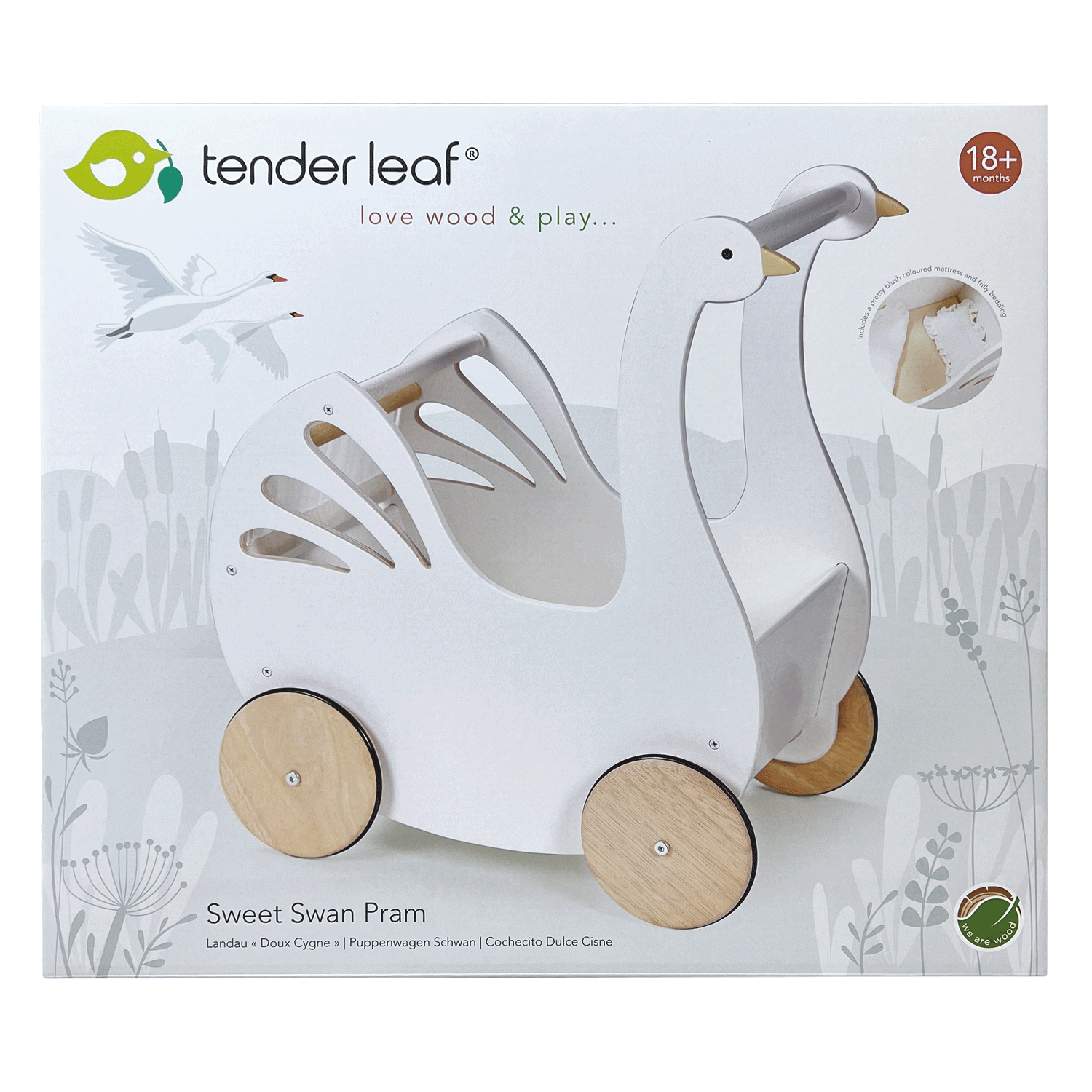 Tender Leaf Toys Sweet Swan Pram