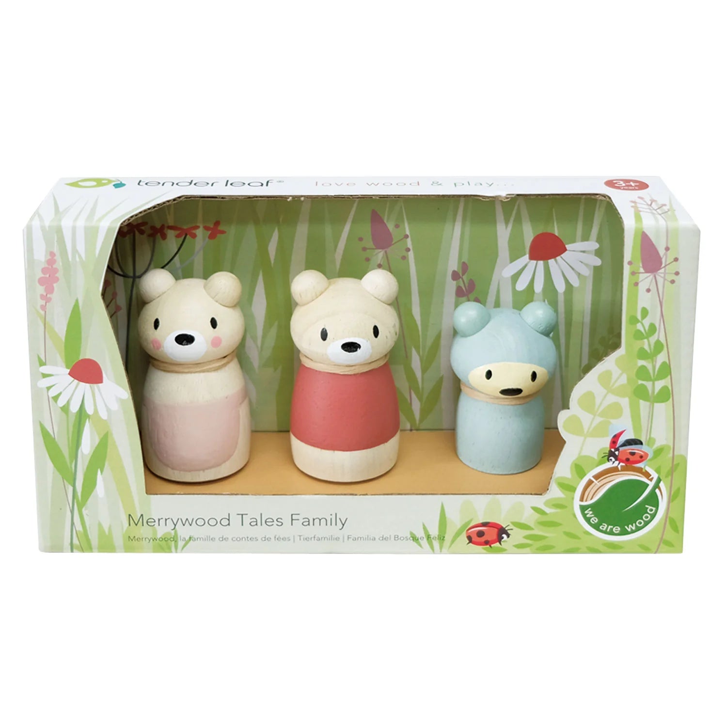 Tender Leaf Toys Bear Tales Wooden Bears - I Want That Present