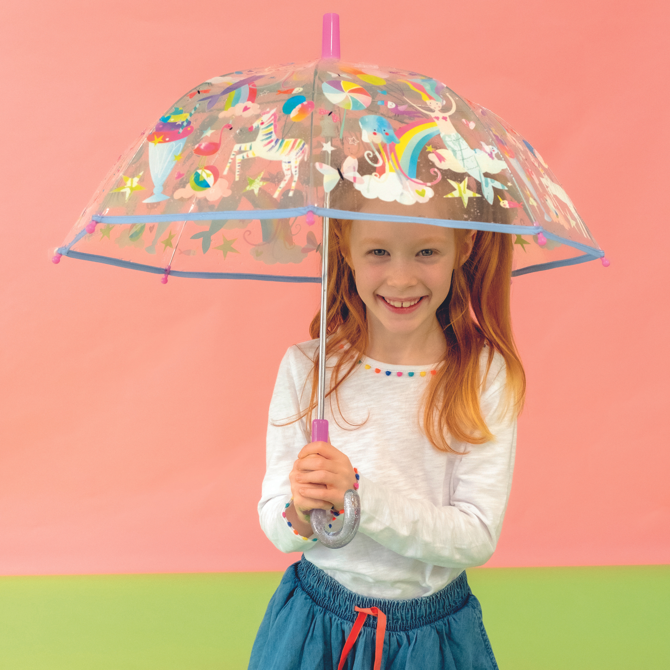 Transparent Colour Changing Umbrella - Fantasy by Floss & Rock