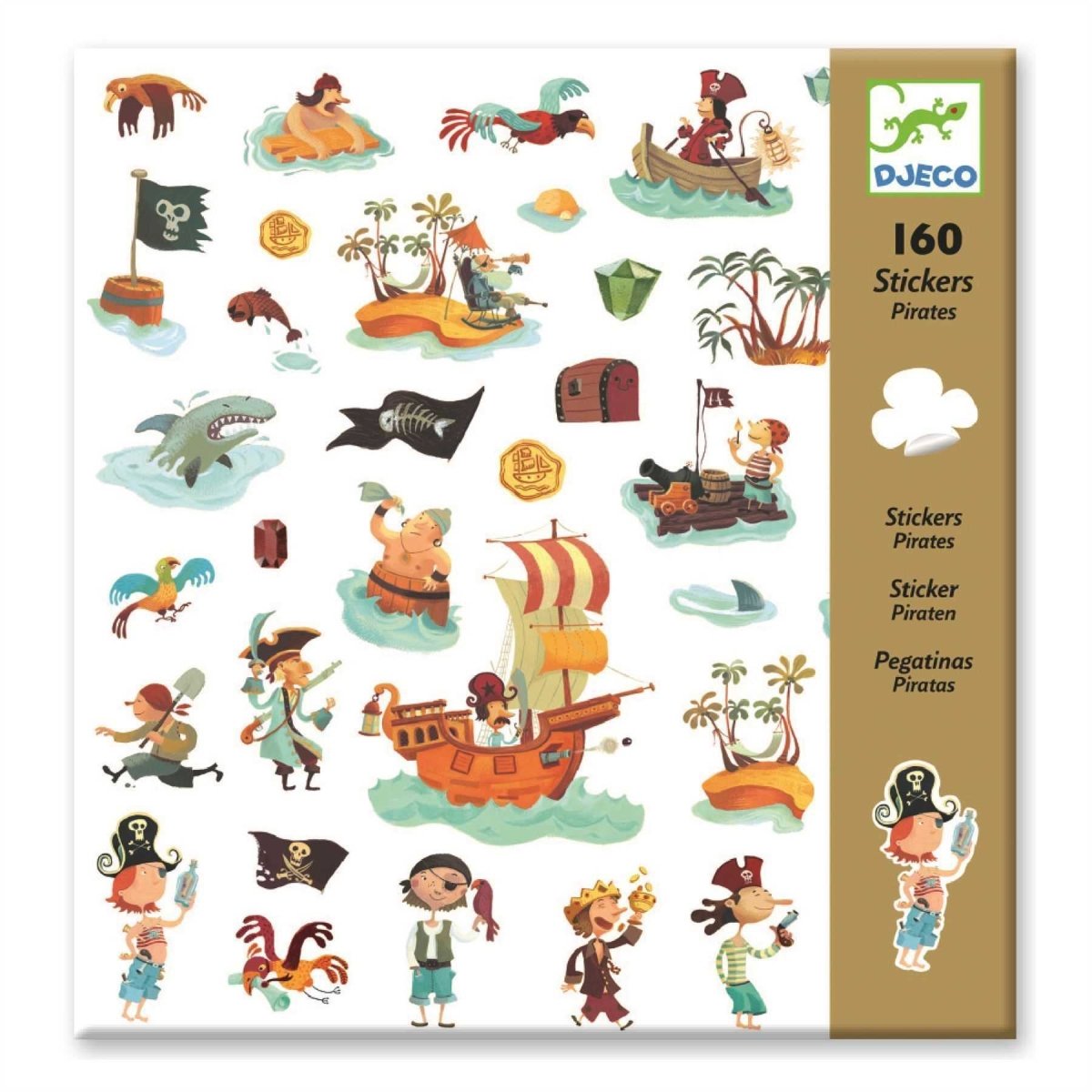 Djeco Stickers - Pirates - I Want That Present