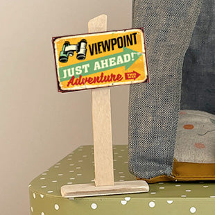 Miniature 'Viewpoint' Wooden Sign