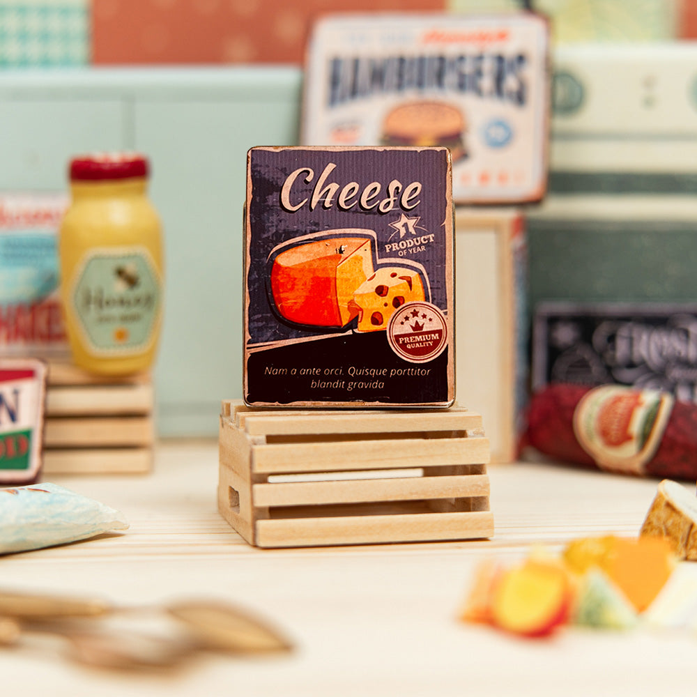 Miniature Cheese Poster Sign