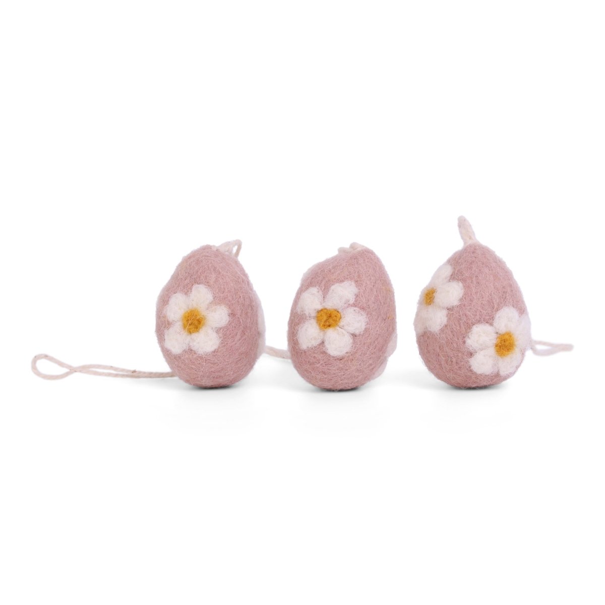En Gry & Sif Felt Mini Eggs - Rose - Set of 3 - I Want That Present