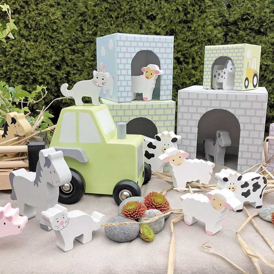 Farm Tractor, Trailer & Animals by Jabadabado - I Want That Present