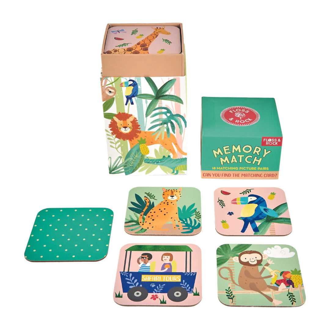 Floss & Rock Fairy Rainbow Jungle Memory Match Game