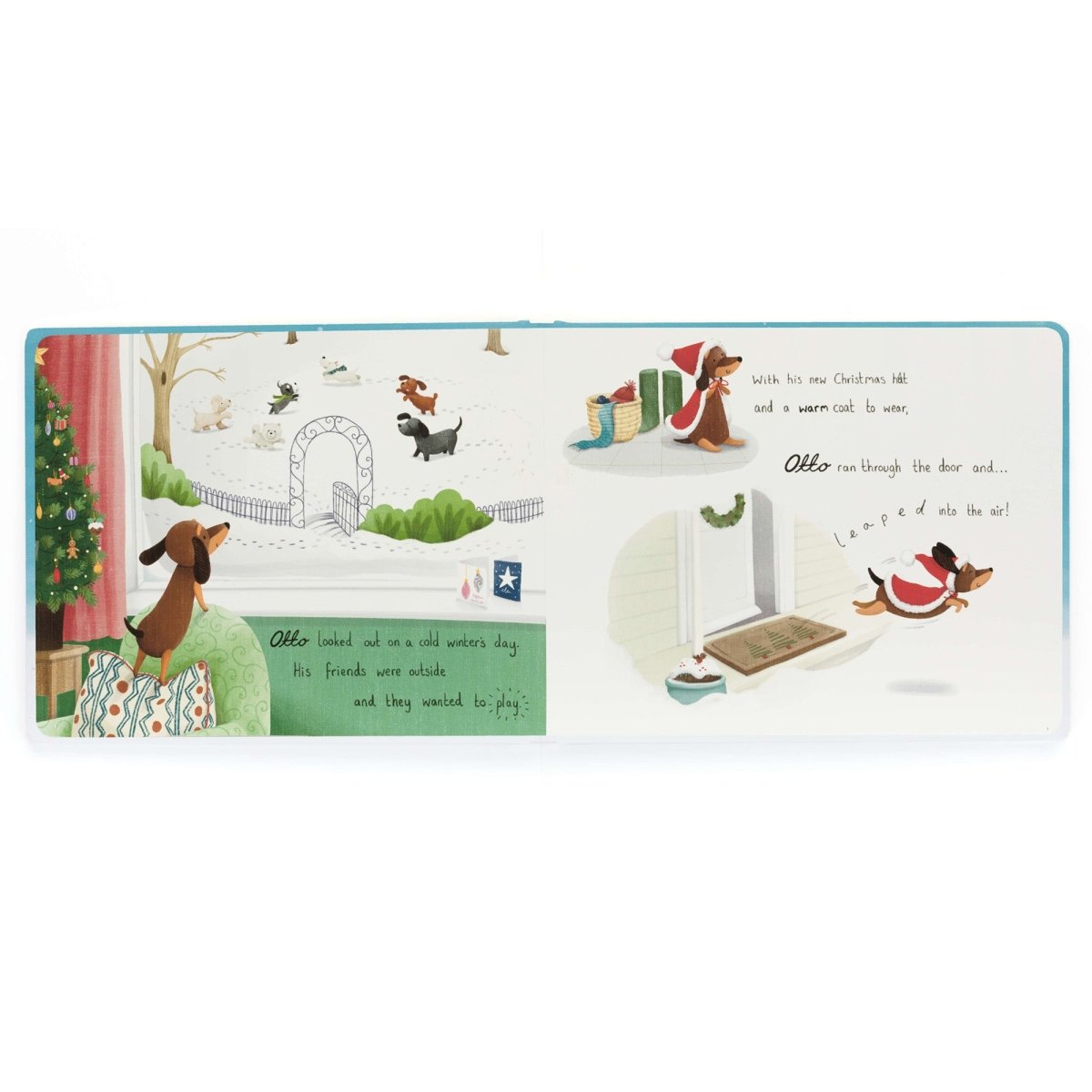 Jellycat Otto’s Snowy Christmas Book - I Want That Present