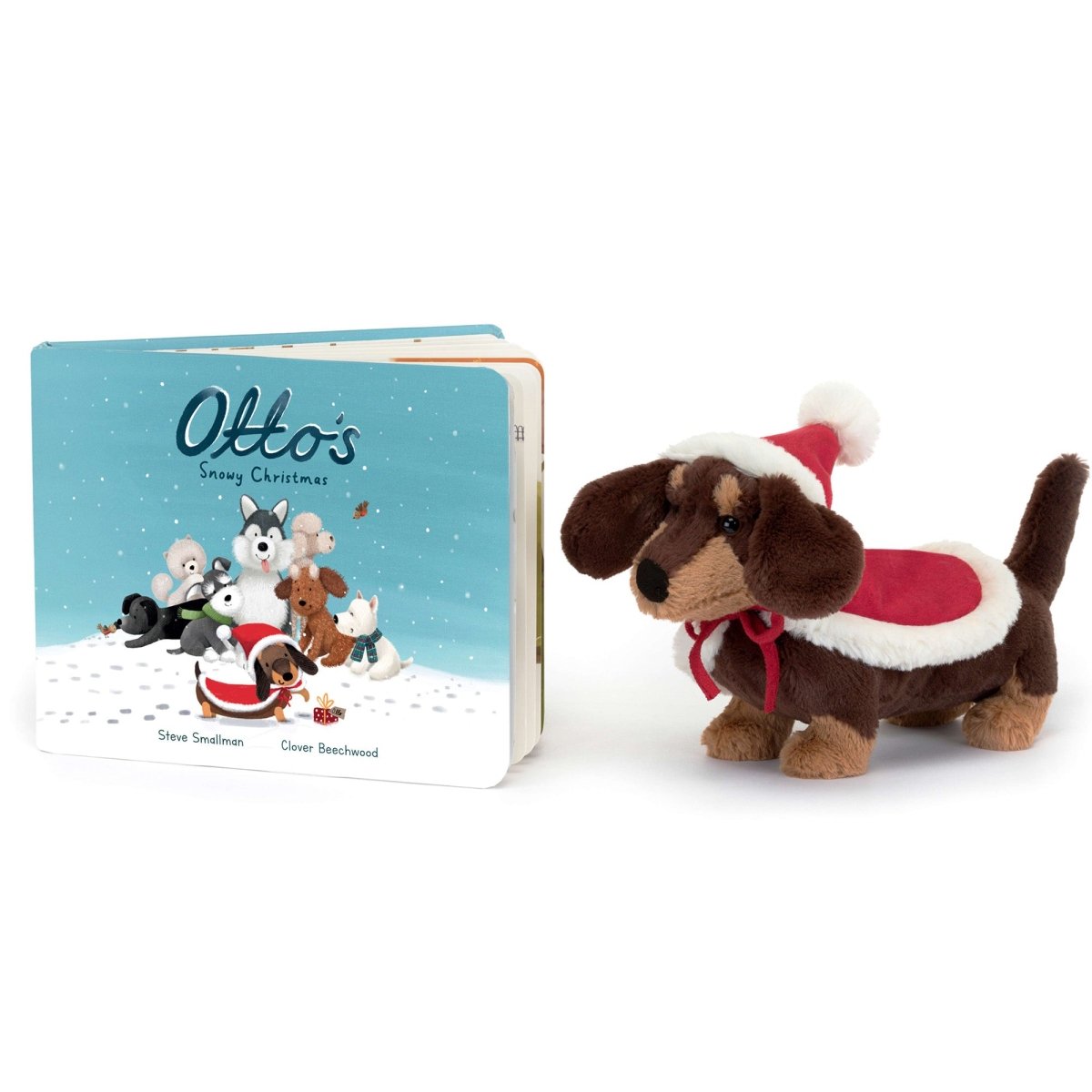 Jellycat Otto’s Snowy Christmas Book - I Want That Present