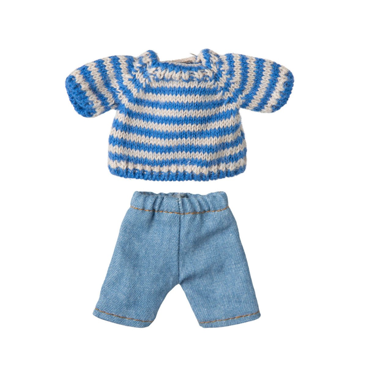 Maileg Knitted Sweater and Pants, Big brother mouse - I Want That Present