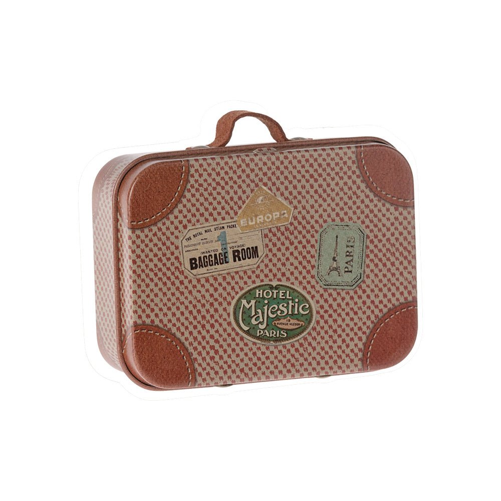 Maileg Suitcase, Micro - Rose - I Want That Present