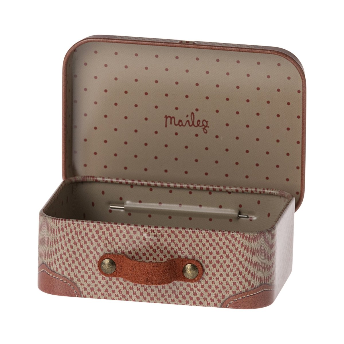 Maileg Suitcase, Micro - Rose - I Want That Present