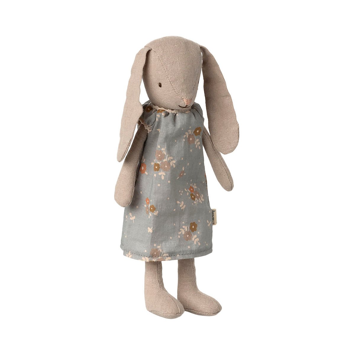 Maileg Bunny Size 1, Classic - Blue Flower Dress - I Want That Present