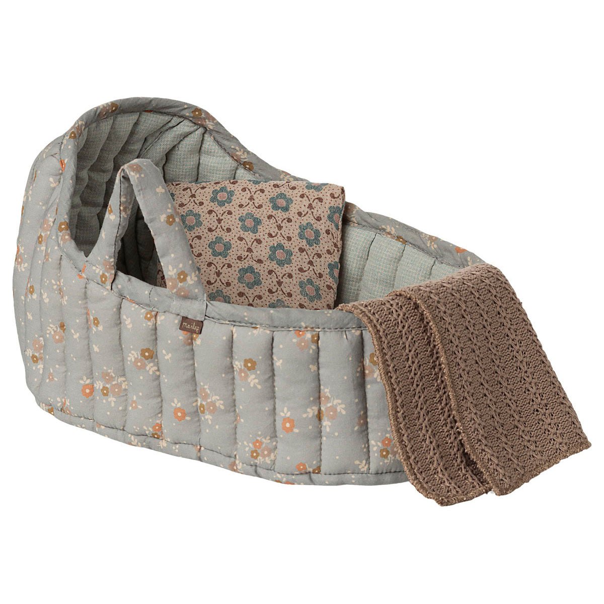Maileg Blue Carry Cot - Large - I Want That Present