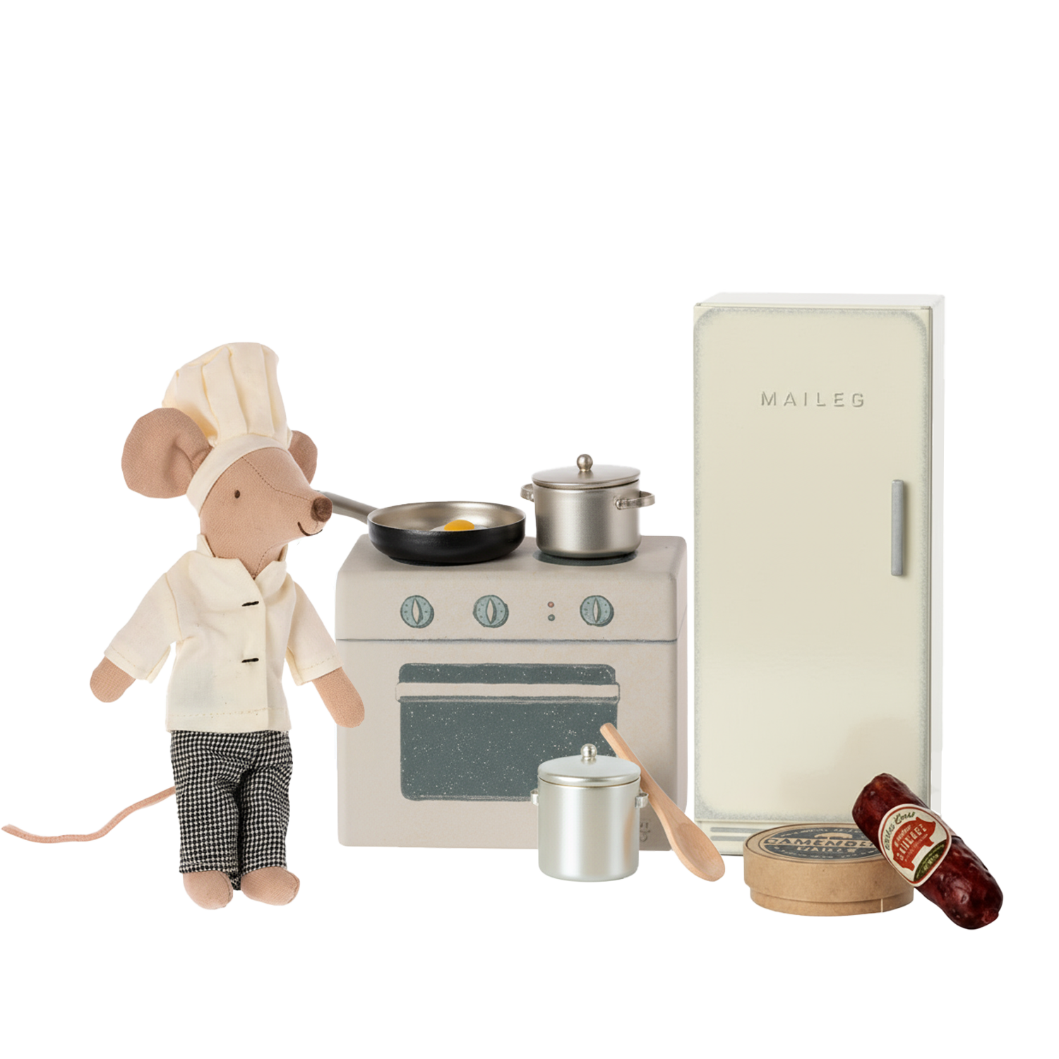 Maileg Chef Mouse and Cooking Bundle