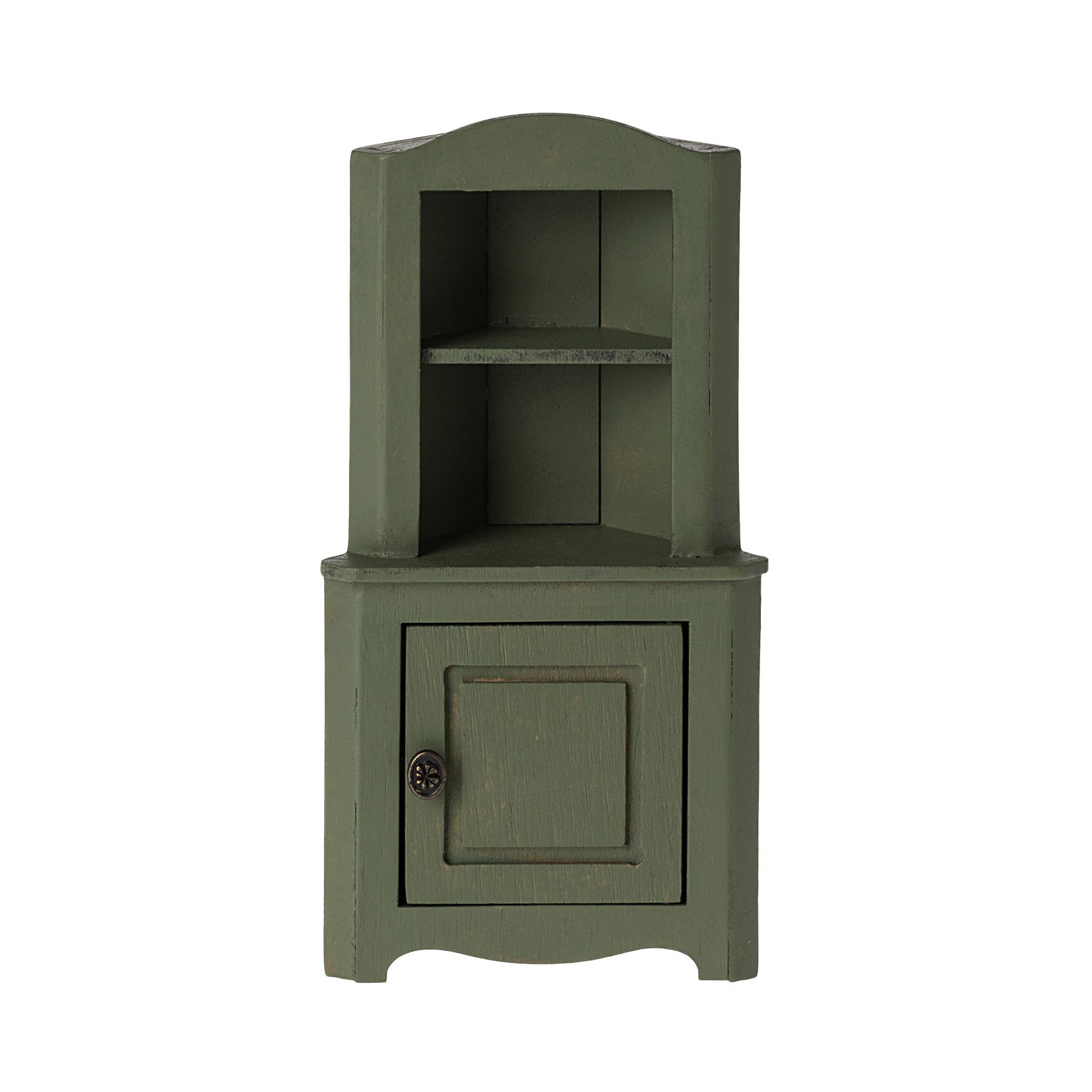 Maileg Corner Cabinet, Mouse - Dark Green