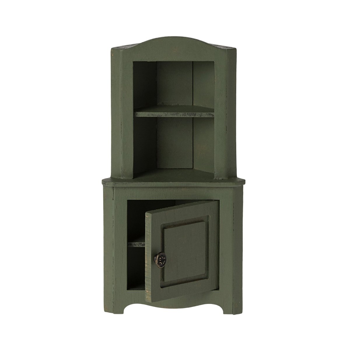 Maileg Corner Cabinet, Mouse - Dark Green - I Want That Present
