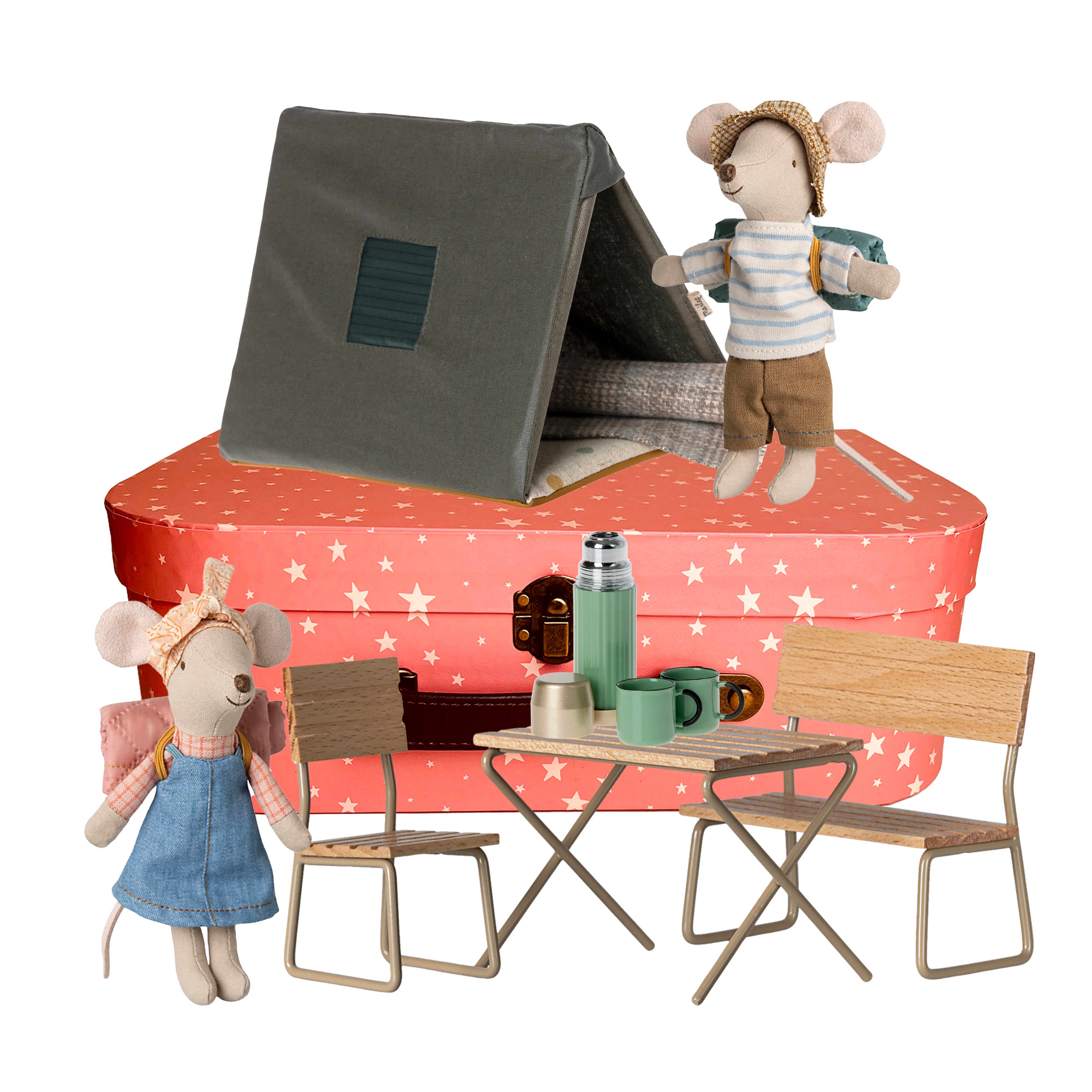 Maileg Happy Camping Suitcase Bundle