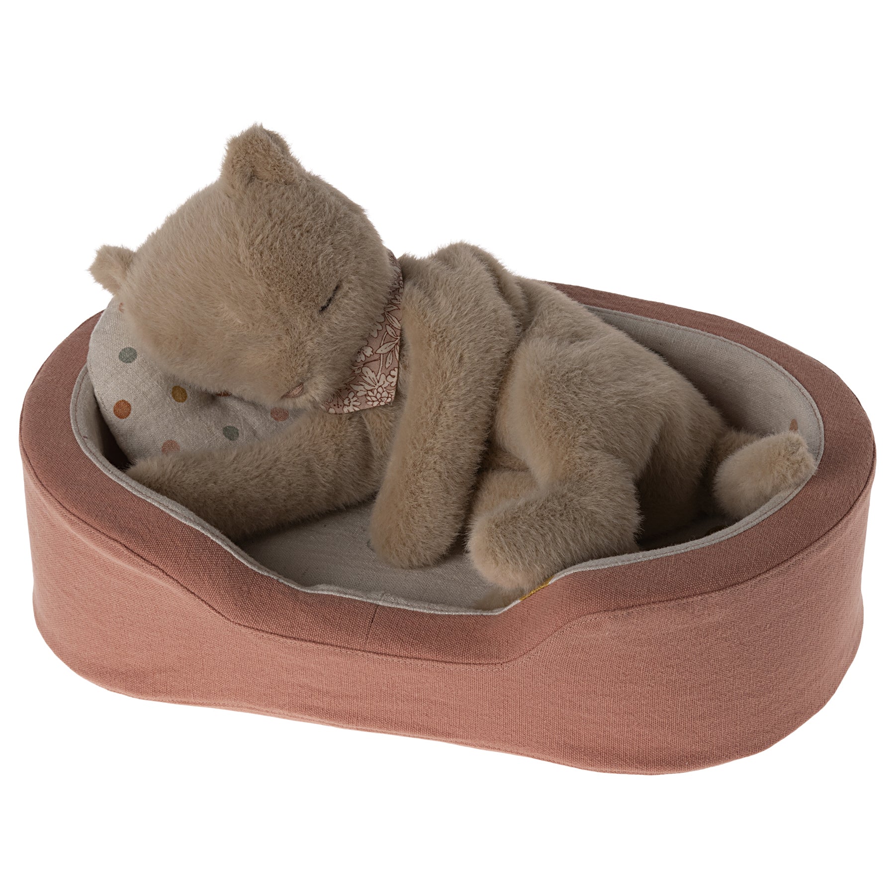 Maileg Cosy basket, Medium - Coral