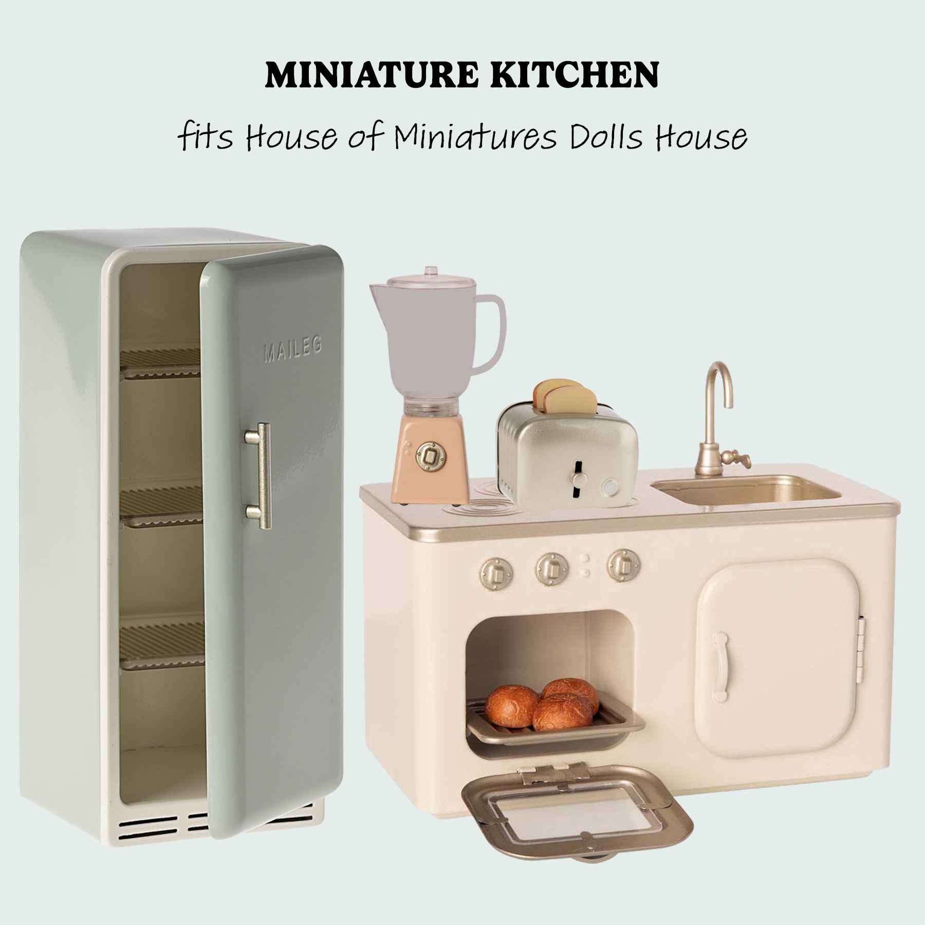 Maileg Miniature Kitchen Bundle - Mint - PREORDER - due October