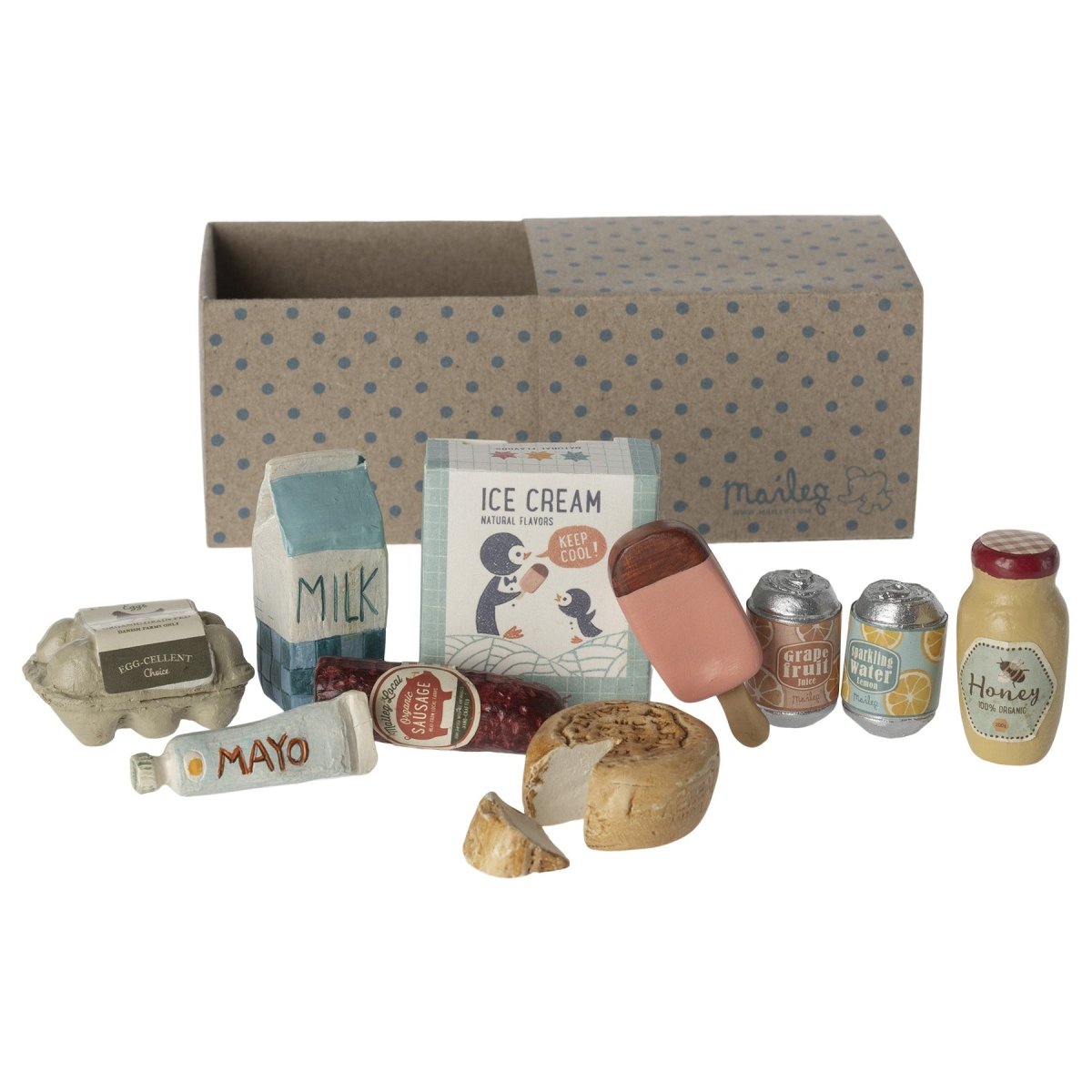 Maileg Miniature Grocery Box - I Want That Present