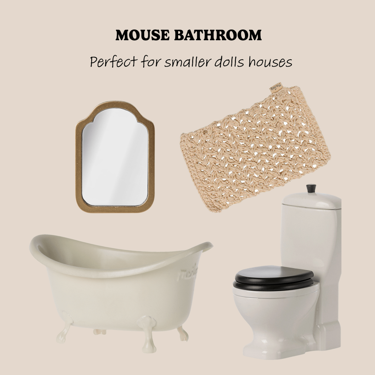 Maileg Mouse Bathroom Bundle - I Want That Present