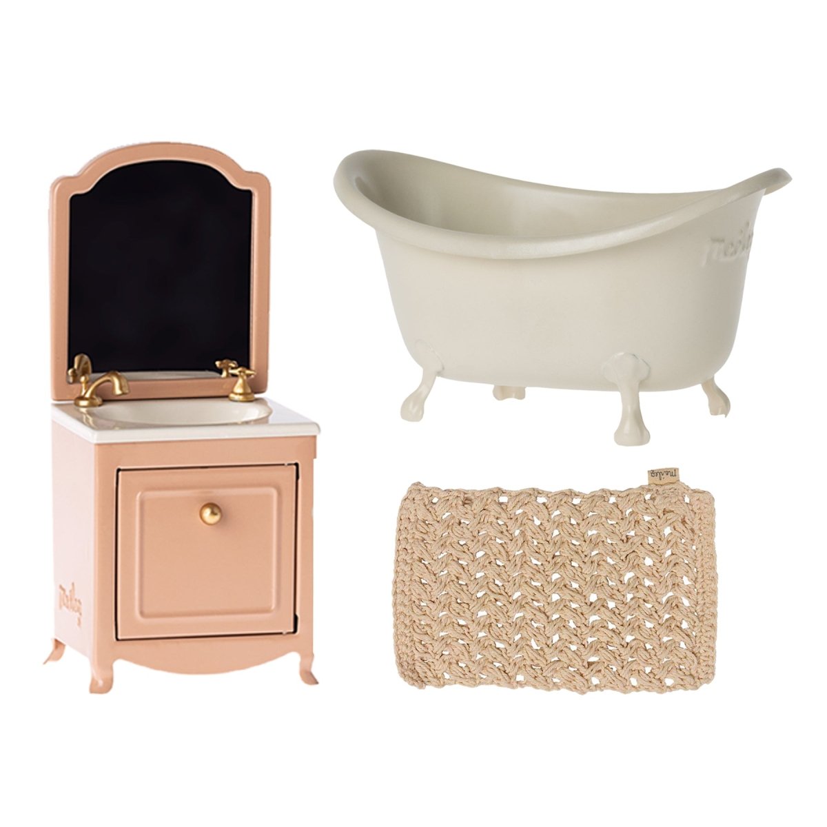 Maileg Mouse Bathroom Bundle - Powder - I Want That Present