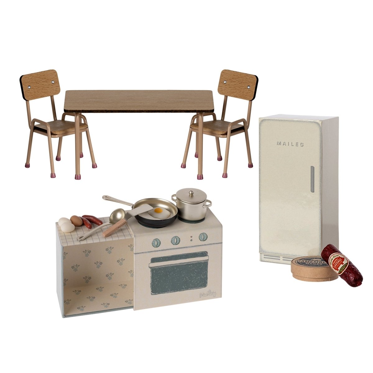 Maileg Mouse Kitchen & Table Bundle - I Want That Present