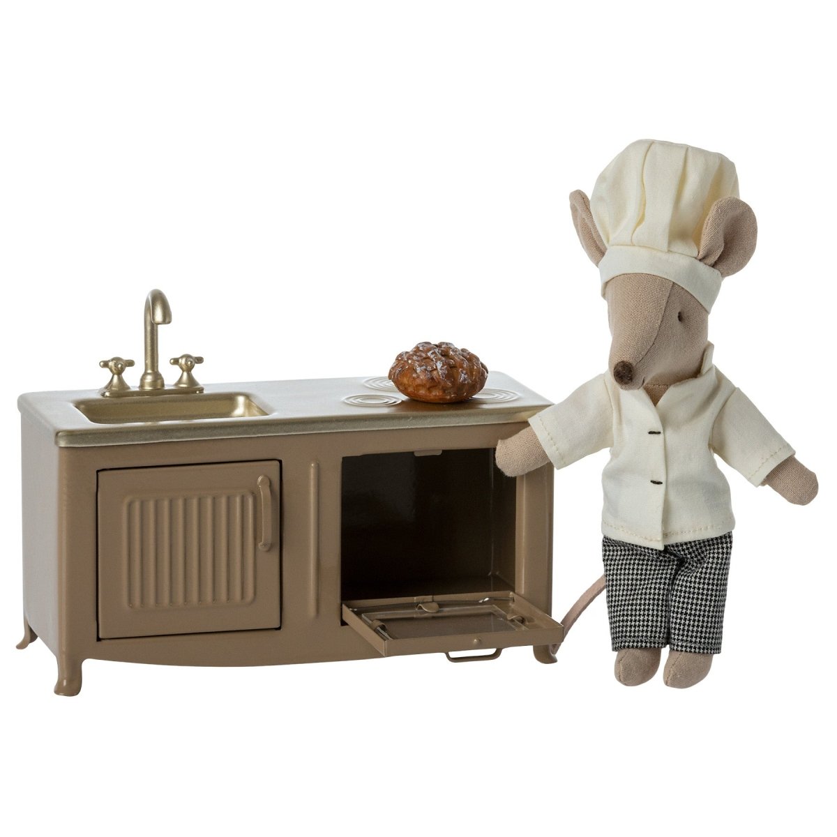 Maileg Kitchen, Light Brown - Mouse - I Want That Present